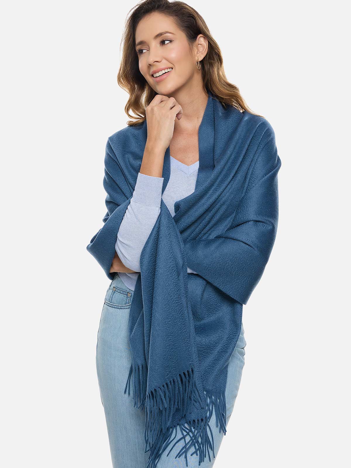 Ovcio Dark Blue Cashmere Wrap