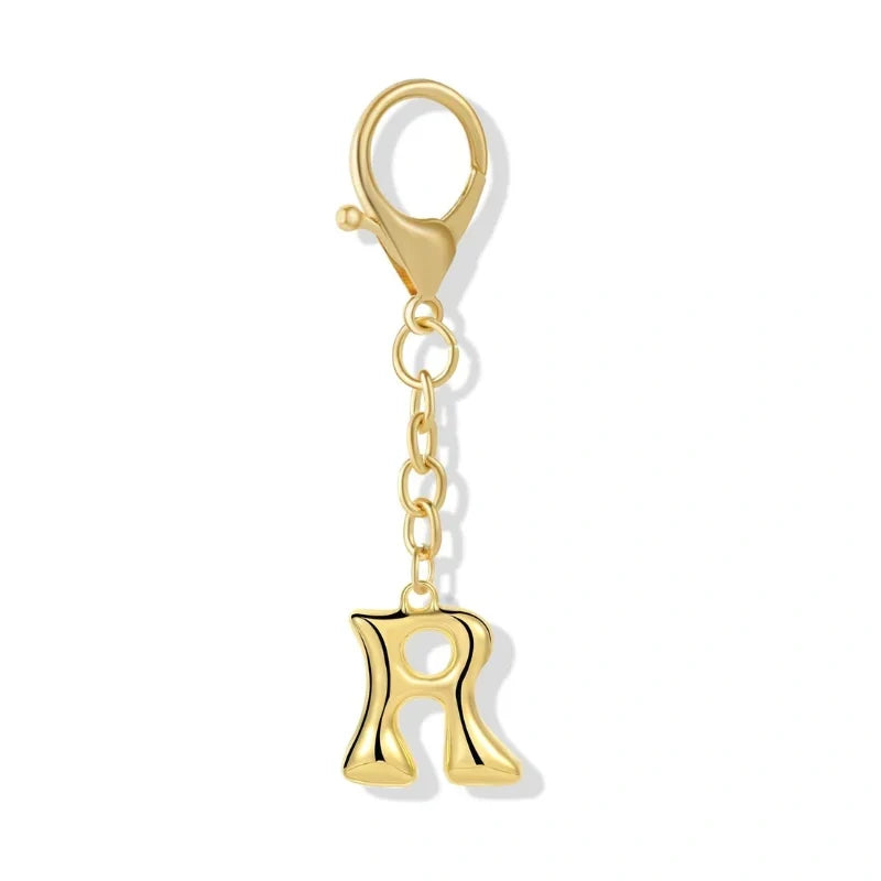 Bubble Initial Letter - Bag Charm