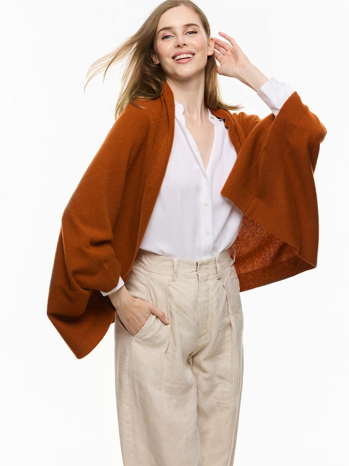 Ovcio Auburn Wearable Cashmere Wrap