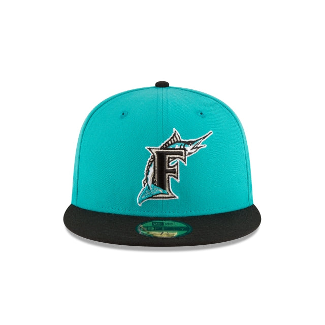 Florida Marlins World Series Teal Wool 59FIFTY Fitted Hat
